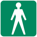 Gents Toilet SABS safety sign (GA11)