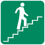 Stairs Going Up (Right) SABS safety sign (GA18)