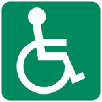 Allocated To Or Accessible to Wheelchair safety sign (GA22)