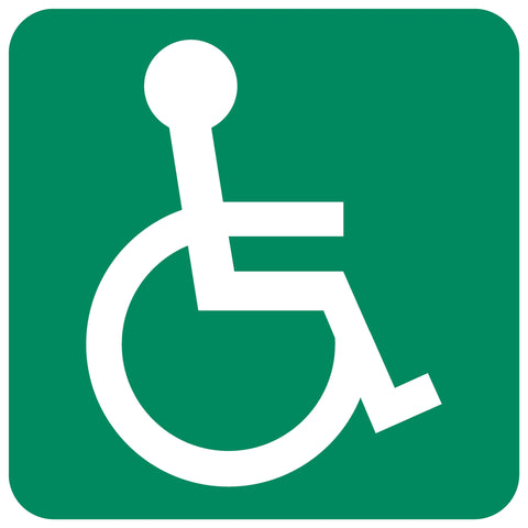 Allocated To Or Accessible to Wheelchair SABS safety sign (GA22)