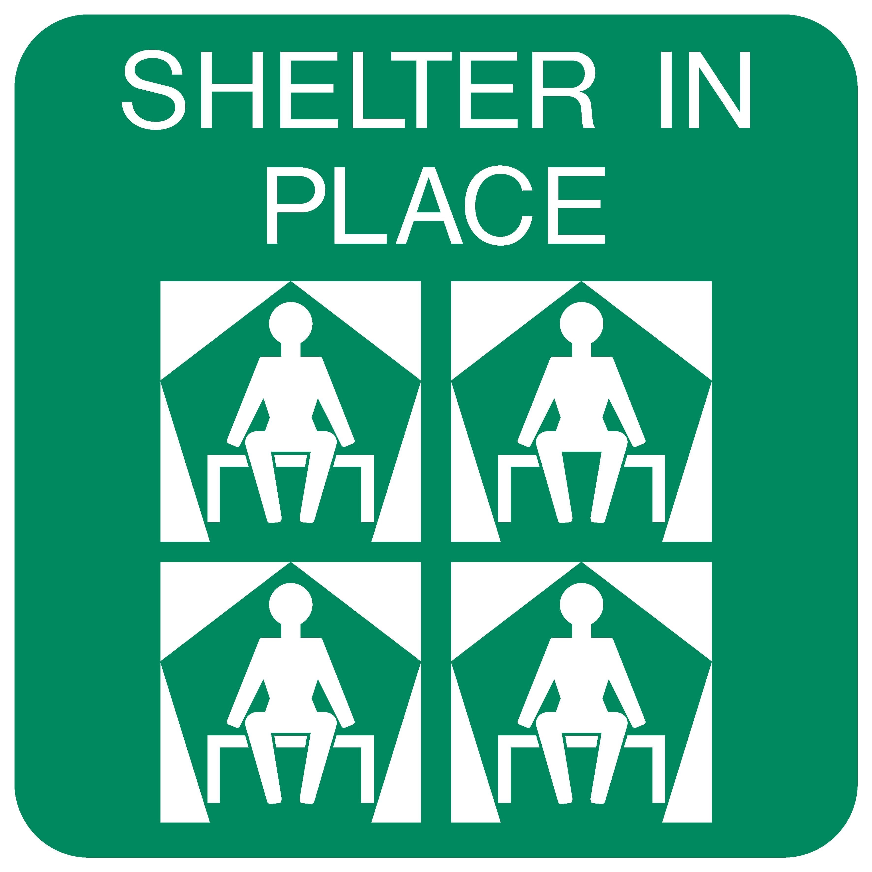 THES ONE SHELTER IN PLACE 入手困難！ Shelter In Place SABS safety sign (GA25) | Safety Sign Online