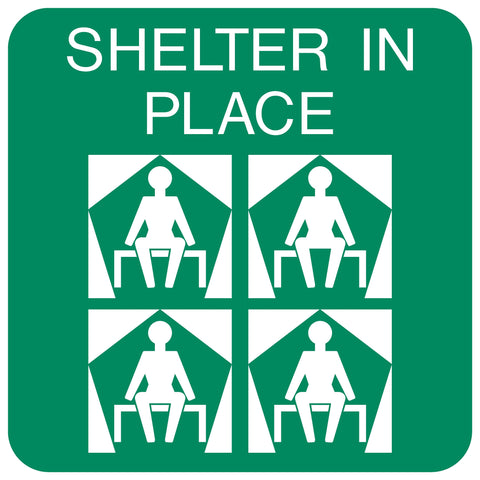 Shelter In Place safety sign (GA 25)