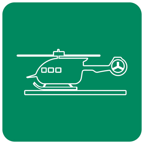 Helicopter Pad SABS safety sign (GA28)