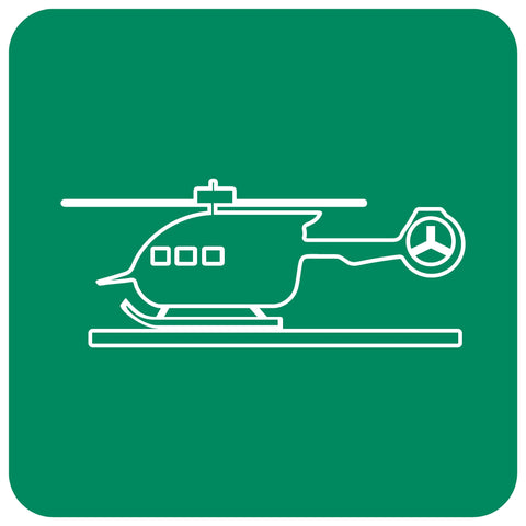 Helicopter Pad safety sign (GA 28)