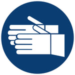 SABS Hand Protection Shall Be Worn safety sign (MV5)