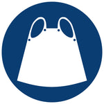 SABS Apron Shall Be Worn safety sign (MV9)