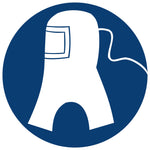 Air-Supplied Hood Shall Be Worn safety sign (MV11)