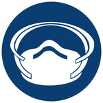 Dust Mask Shall Be Worn safety sign (MV 12)
