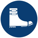 Foot Spats Shall Be Worn safety sign (MV 22)