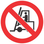 No Tractors And Fork-Lifts Beyond This Point safety sign (PV10)