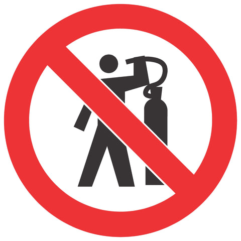 No Use Of Compressed-Air To Dust Body safety sign (PV 11)