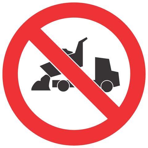 No Dumping safety sign (PV13)