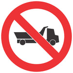 No Entry For Heavy Vehicles safety sign (PV15)