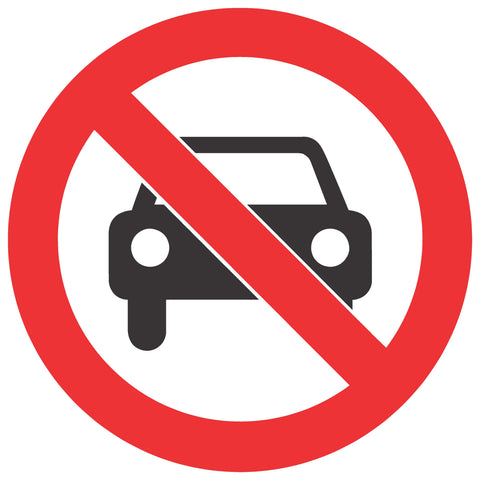 No Entry For Vehicles SABS safety sign (PV16)