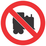 No Locomotives allowed Beyond This Point safety sign (PV17)