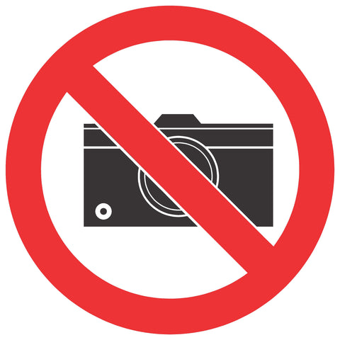 No Cameras SABS safety sign (PV21)