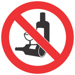 No Alcohol SABS safety sign (PV22)