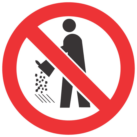 No Drain Pollution SABS safety sign (PV28)