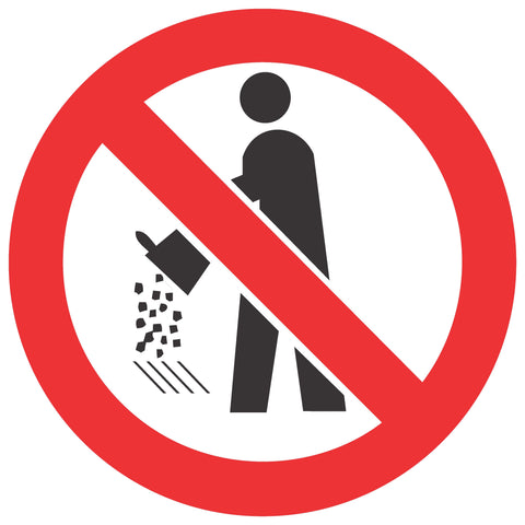 No Drain Pollution safety sign (PV28)