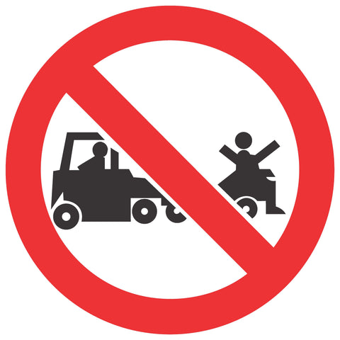 No Lifting On Trolleys safety sign (PV30)
