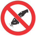 No Grinding safety sign (PV33)