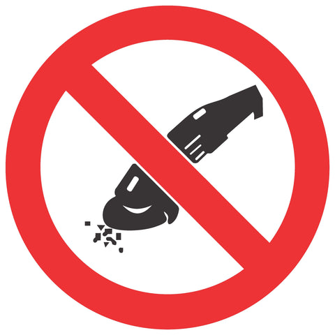 No Grinding SABS safety sign (PV33)