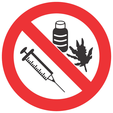 No Drugs safety sign (PV34)