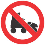 No Roller Skates SABS safety sign (PV37)