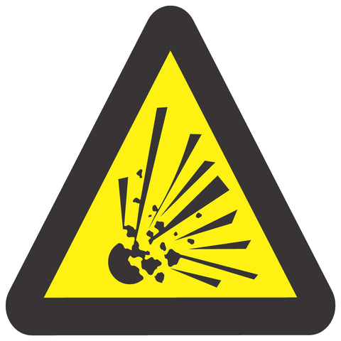 Beware Of Explosion Hazard SABS safety sign (WW 3)