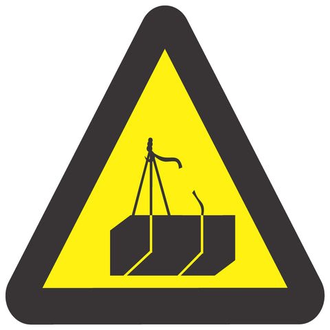 Beware Of Suspended Loads SABS safety sign (WW 8)