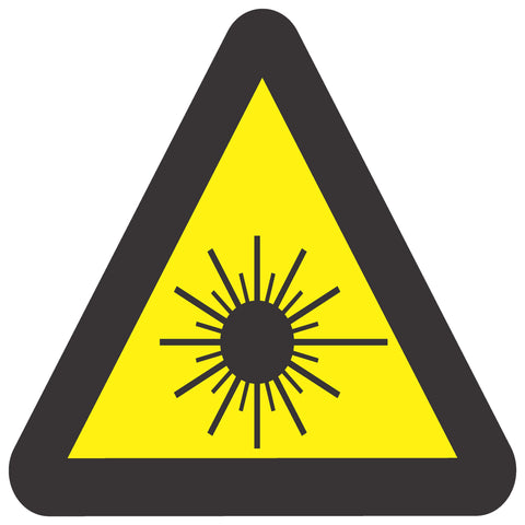 Beware Of Laser Hazard SABS safety sign  (WW 12)