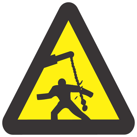 Beware Of A Swinging Object safety sign (WW24)
