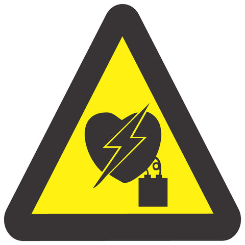 Beware Of Electro-Magnetic Interference On Heart Pacemaker safety sign (WW27)
