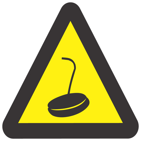 Beware Of Magnet Crane SABS safety sign (WW30)