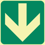 General Direction (below) (Gp 1) symbolic safety sign