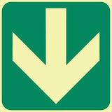 General Direction (below) (Gp 1) symbolic safety sign