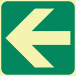 General Direction (left) (Gp 1) symbolic safety sign