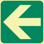 General Direction (left) (Gp 1) symbolic safety sign