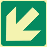 General Direction (diagonal left down) (Gp 2) symbolic safety sign