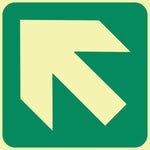 General Direction (diagonal left up) (Gp 2) symbolic safety sign