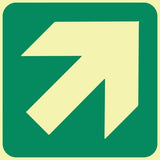 General Direction (diagonal right up) (Gp 2) symbolic safety sign