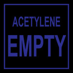 Acetylene Empty safety sign (MV32)