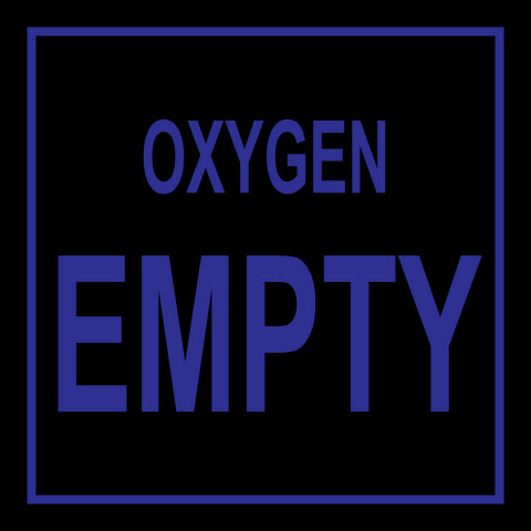 Oxygen Empty safety sign (MV33)