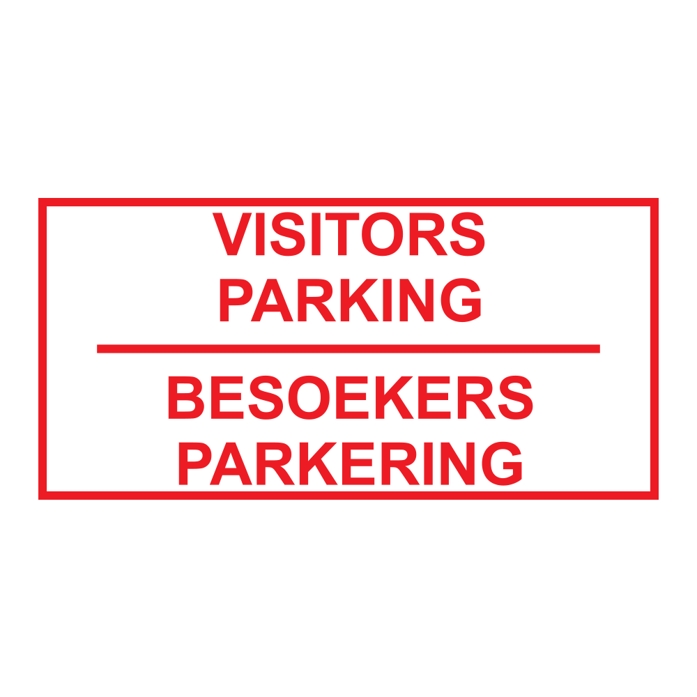 Visitors Parking - 2 Languages safety sign (MV 36)| Safety Sign Online
