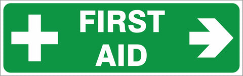 First Aid - ( Right ) safety sign (IN36R)