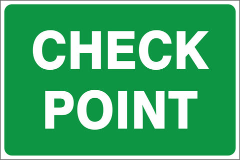 Check Point safety sign (IN21)