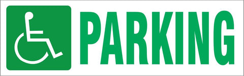 Accessible parking safety sign (IN34)