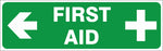 First Aid - Left safety sign (IN36L)