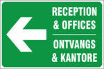 Reception and Offices left safety sign (IN20)