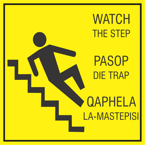 Watch the step safety sign  (HW7)
